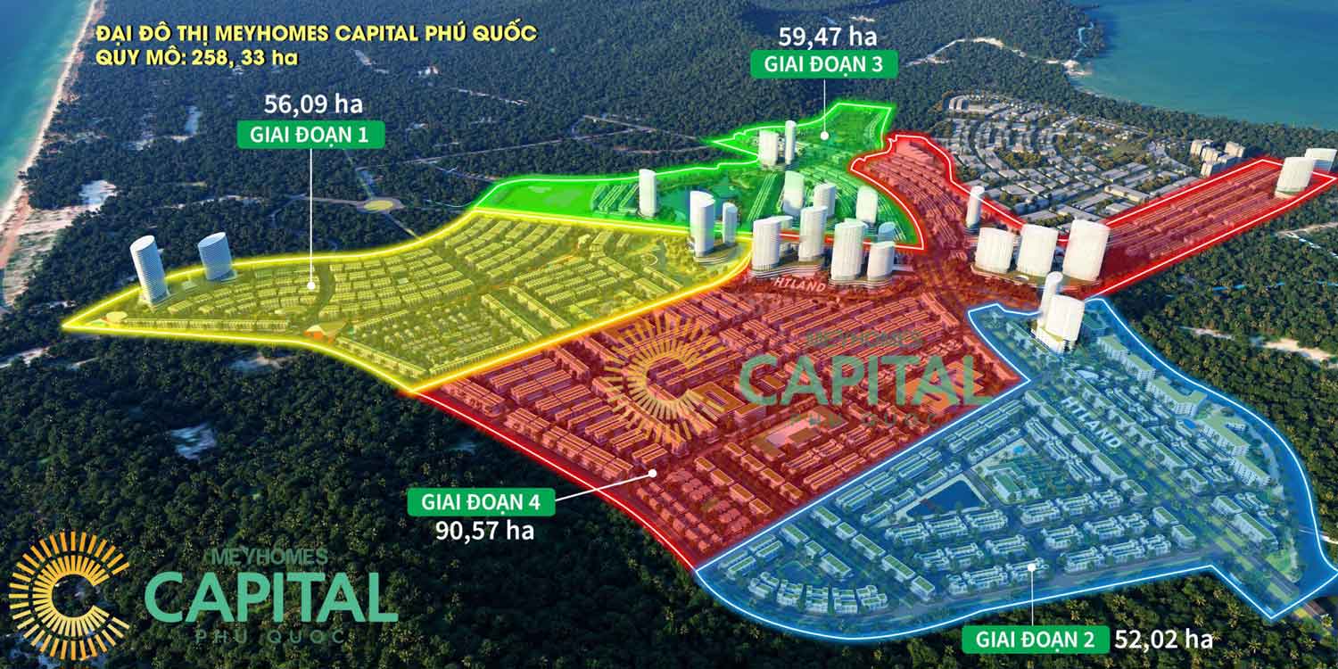 Mặt bằng tổng thể dự án meyhomes phú quốc